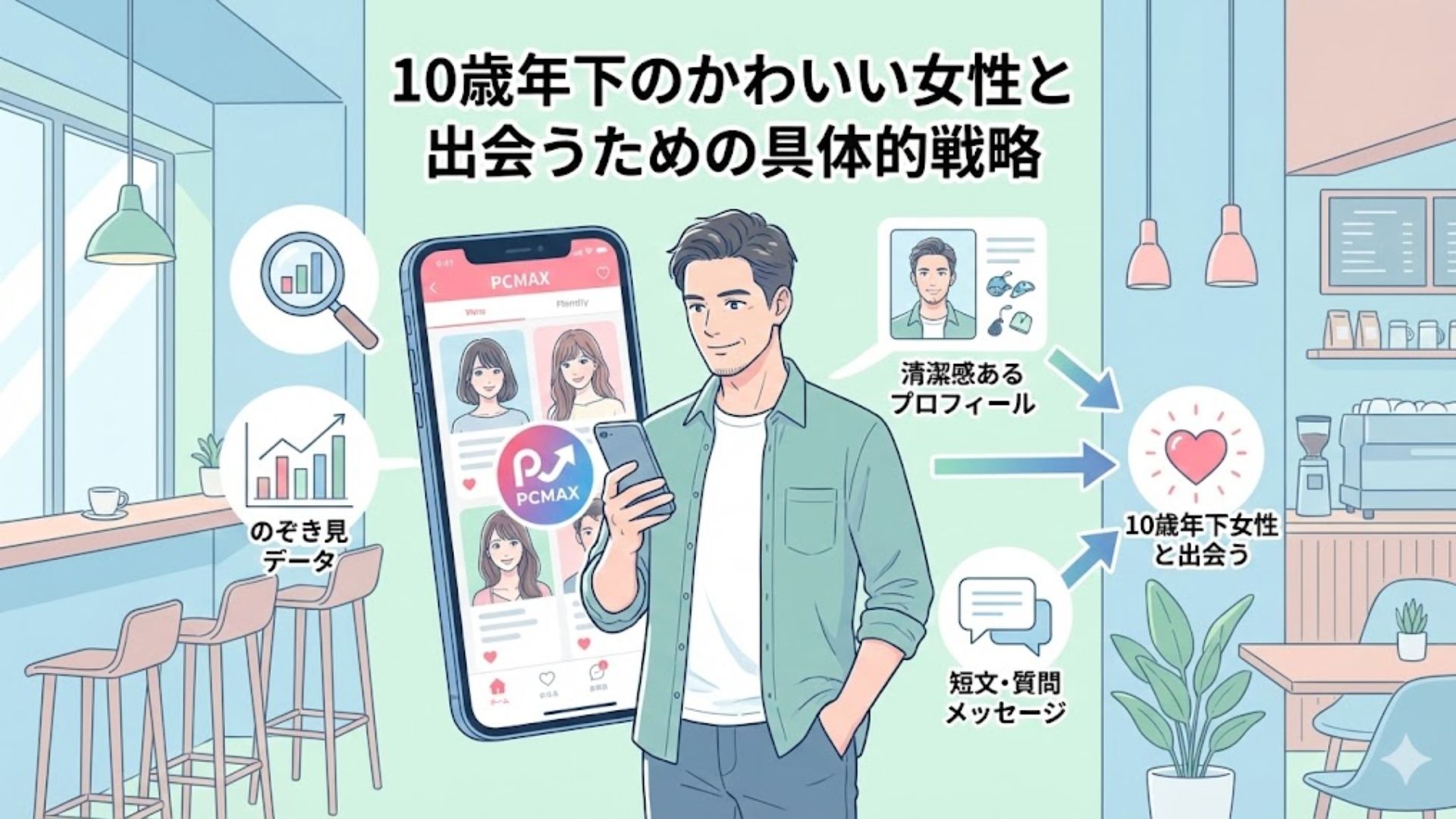 10歳年下の女性に好かれるには