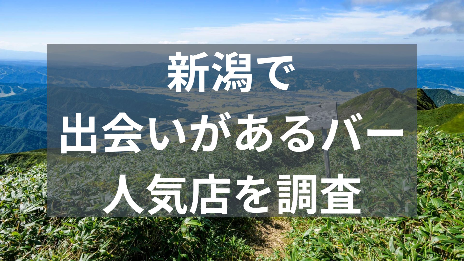 新潟で出会いがあるバー
