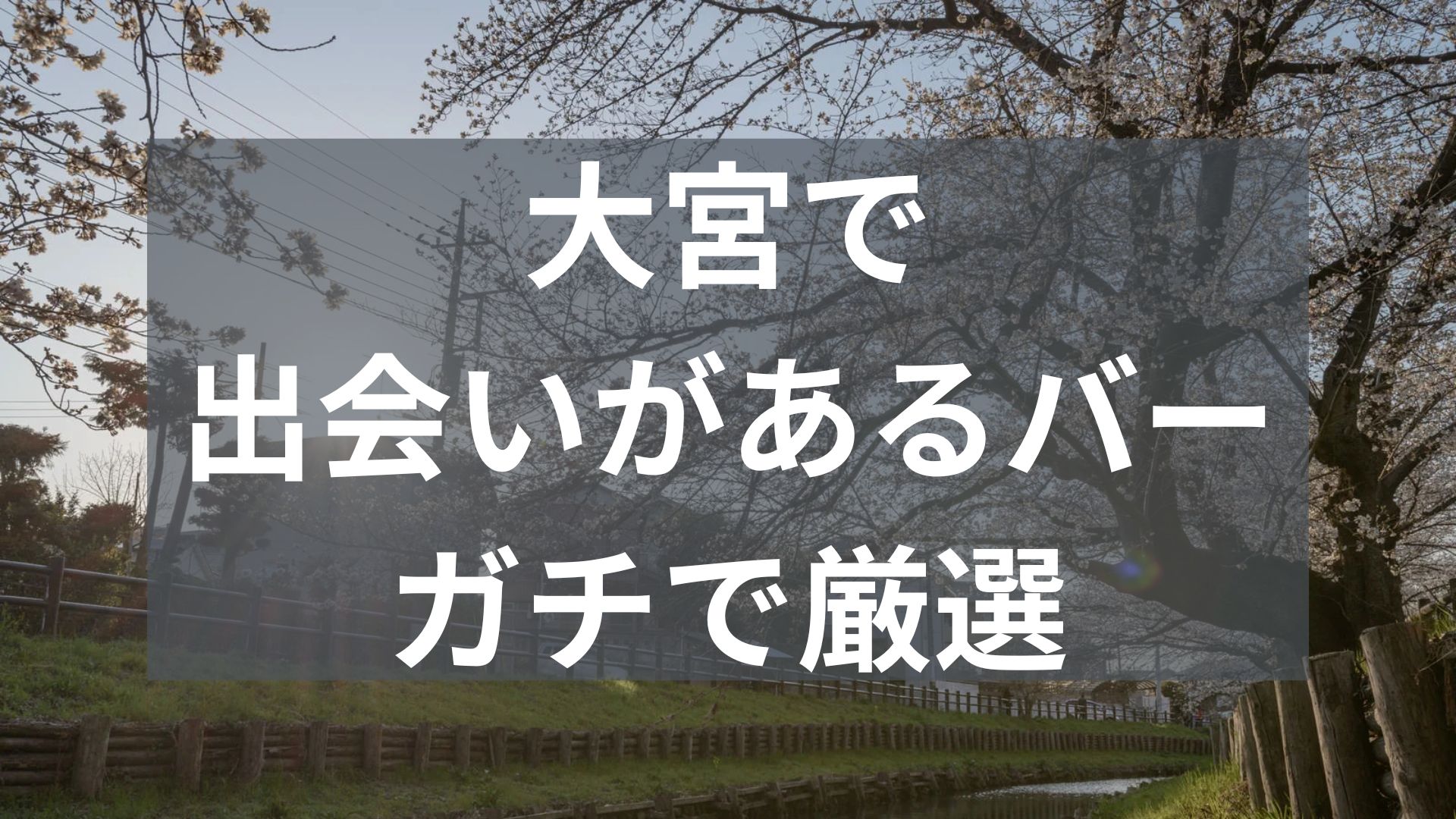 大宮で出会いがあるバー