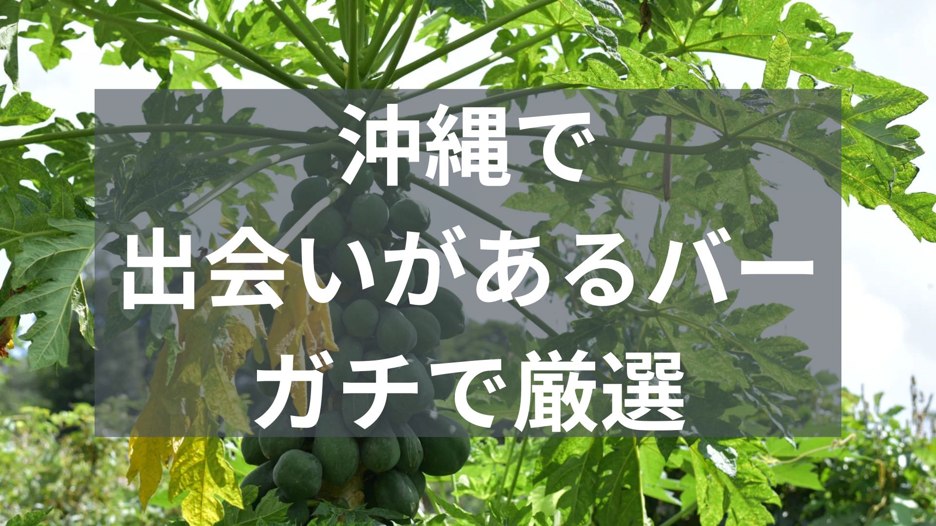 沖縄で出会いがあるバー